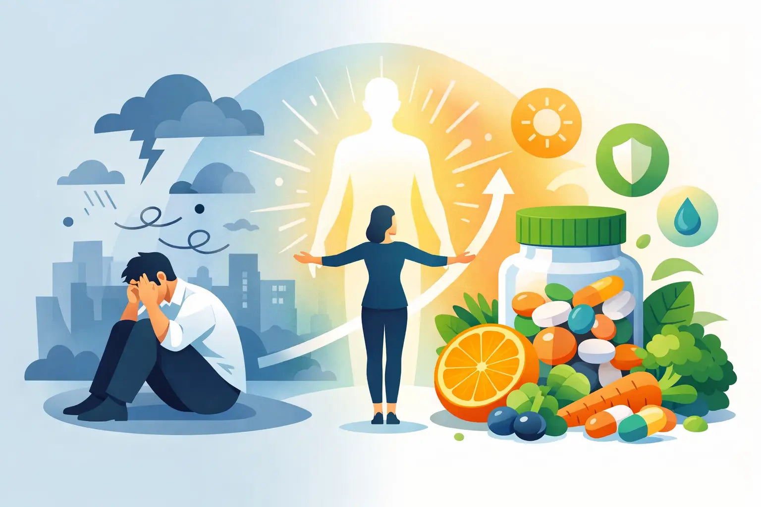 Vitaminaufnahme bei Stress verbessern