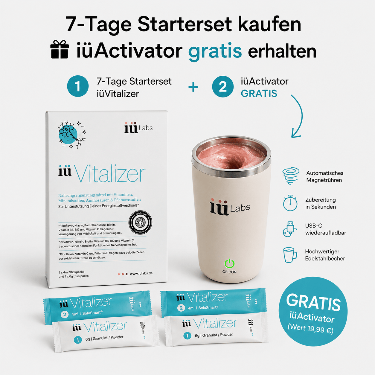iüLabs Deutschland 7-Tage Starterset iüVitalizer