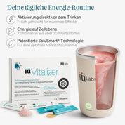 iüLabs Energie- & Fokus-Supplement Monatsversorgung · 30 Portionen iüVitalizer – Energie, Fokus & mentale Leistungsfähigkeit